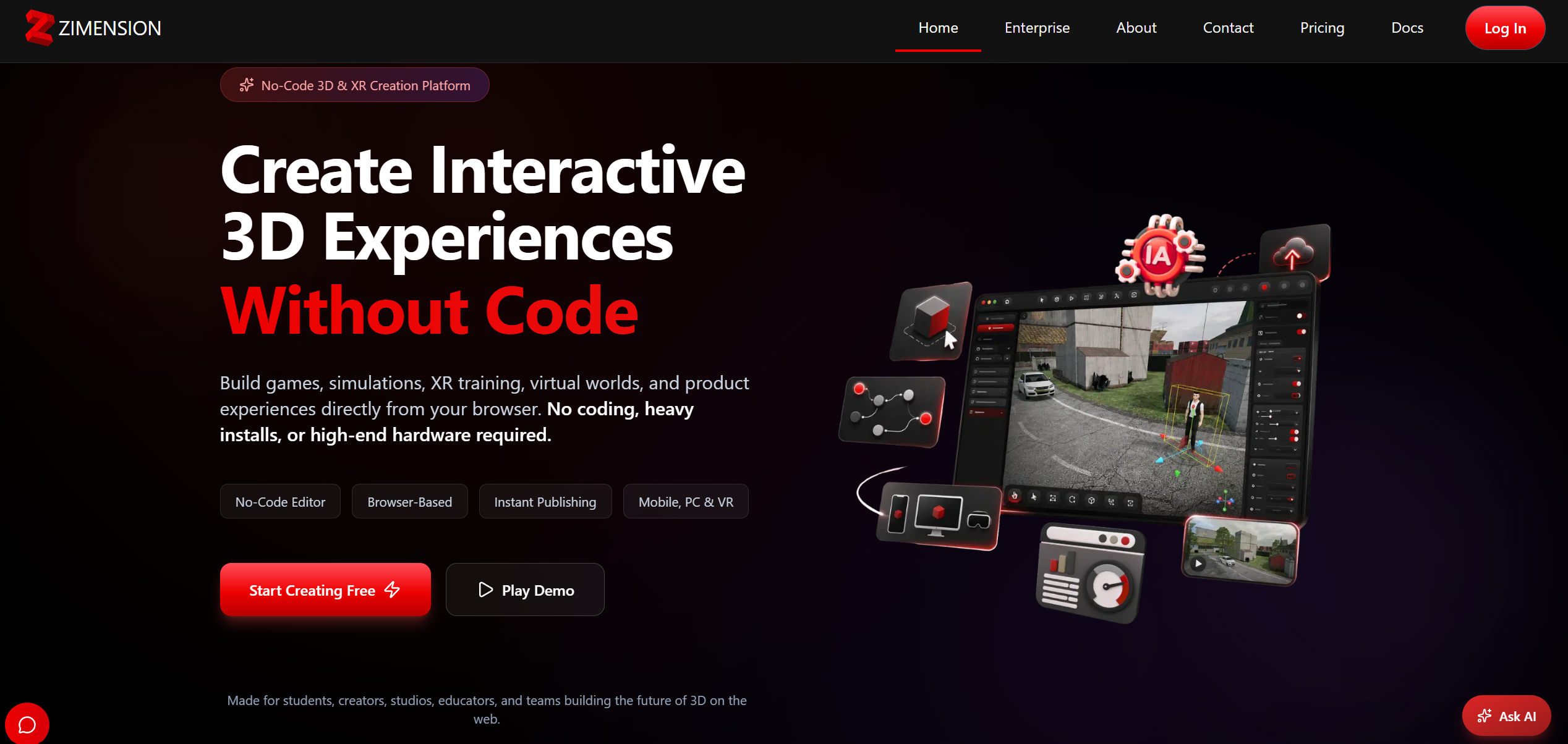 How to Make a 3D Game Without Coding: Beginner’s Guide | Zimension Blog
