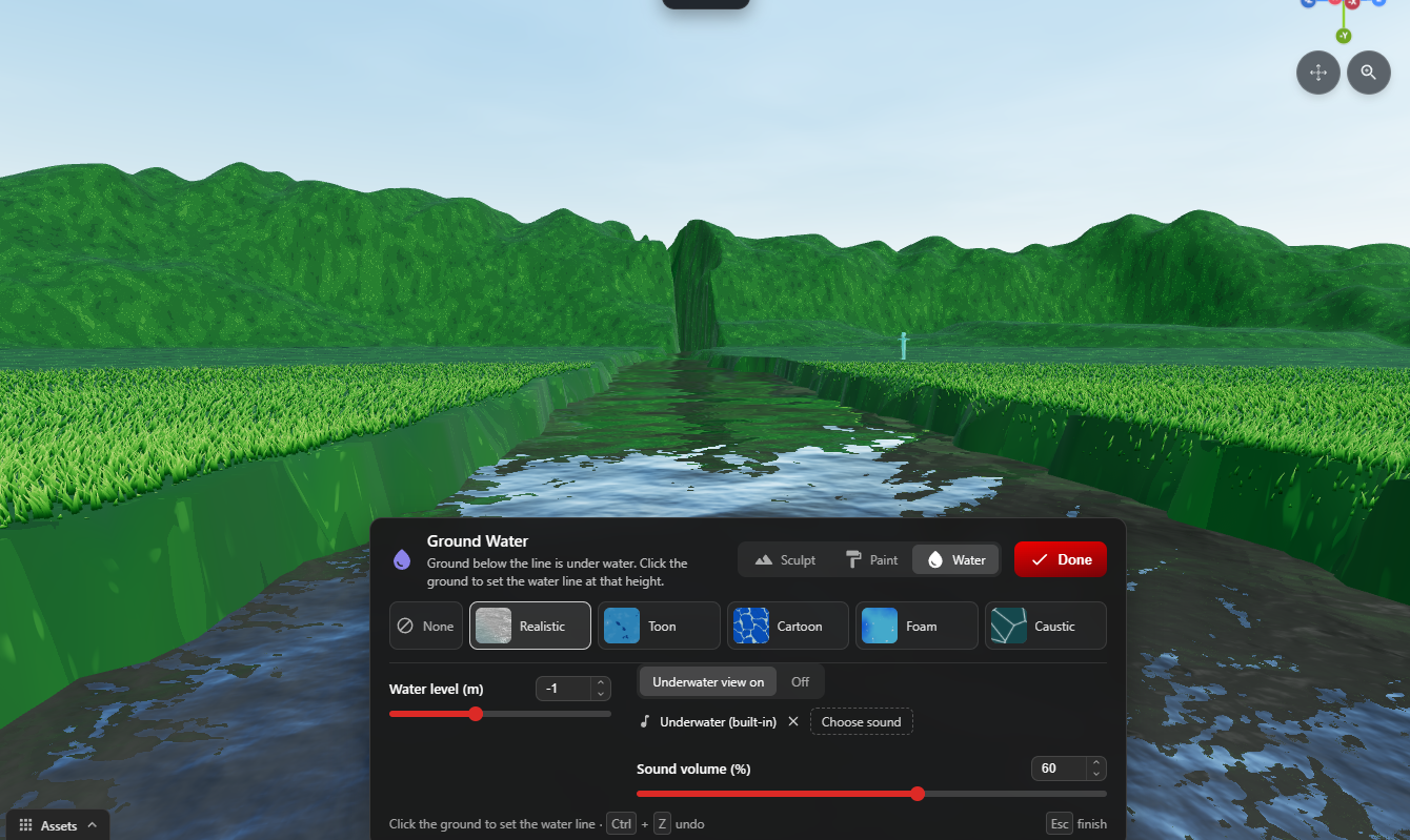 Ground Water Settings
